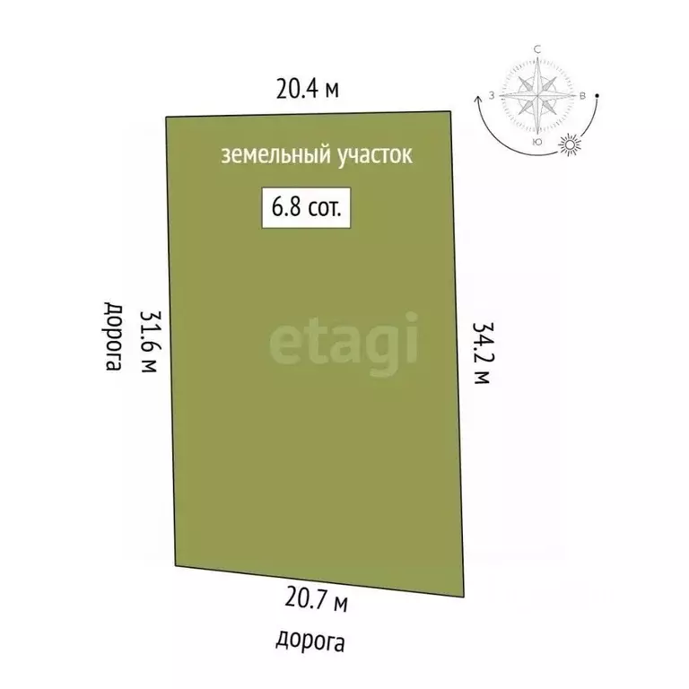 Участок в Забайкальский край, Чита № 109 Ивушка СНТ, 22 (7.0 сот.) - Фото 1