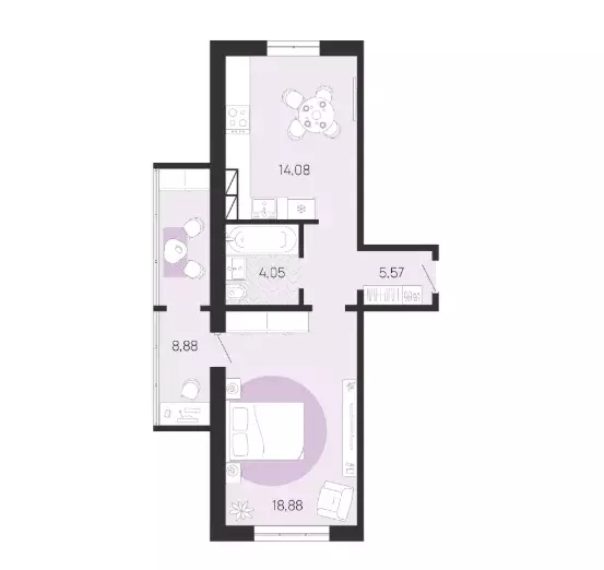 Продаётся 1-к квартира, 47.02 м - Фото 0