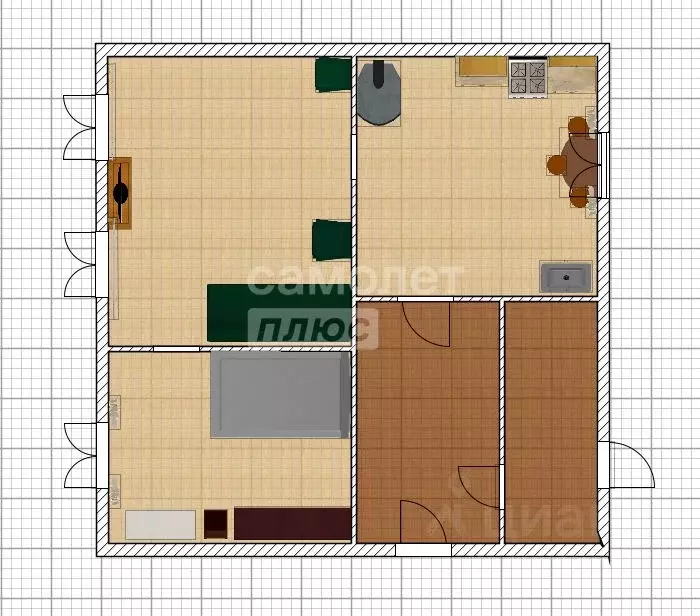 Дом в Алтайский край, Смоленский район, Верх-Обский сельсовет, пос. ... - Фото 2