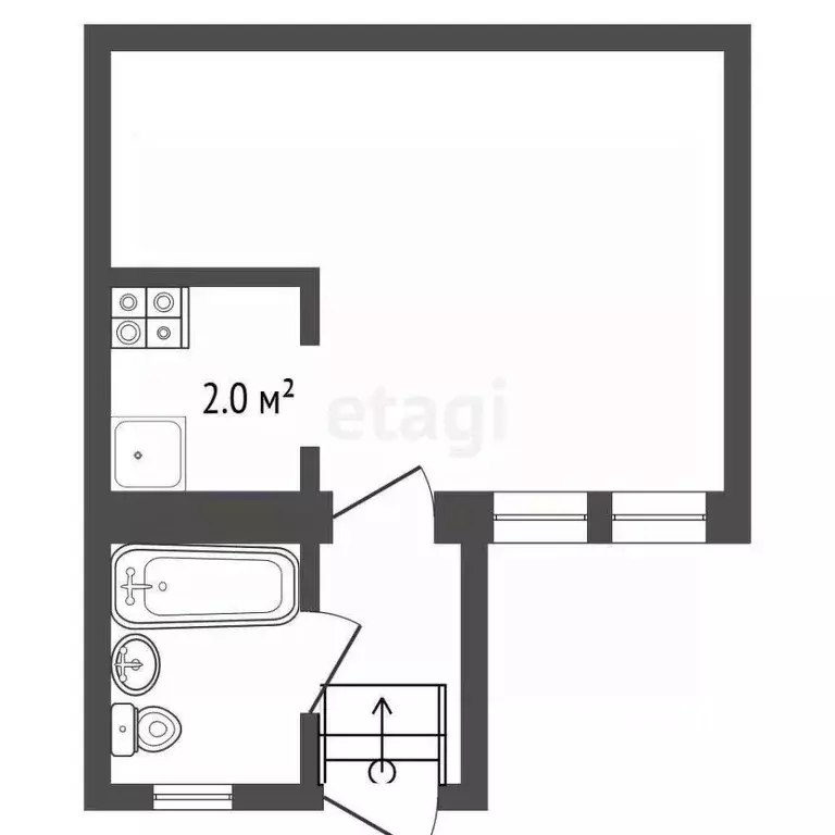 1-к кв. Ростовская область, Ростов-на-Дону Ленгородок мкр, ул. ... - Фото 1