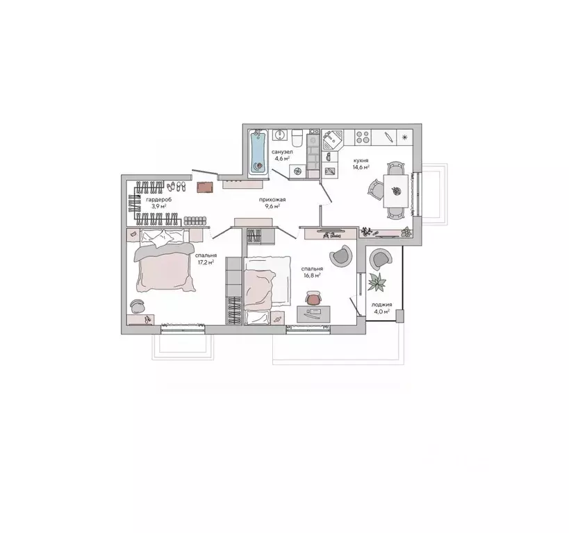 2-к кв. Крым, Судак ул. Инициативных, 80 (68.7 м) - Фото 0