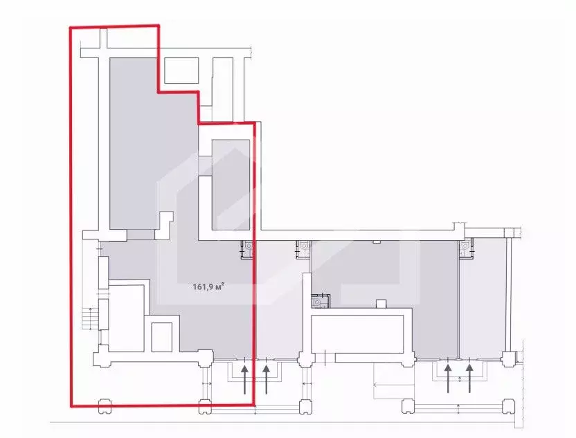 Помещение свободного назначения в Москва Долгоруковская ул., 40 (162 ... - Фото 2