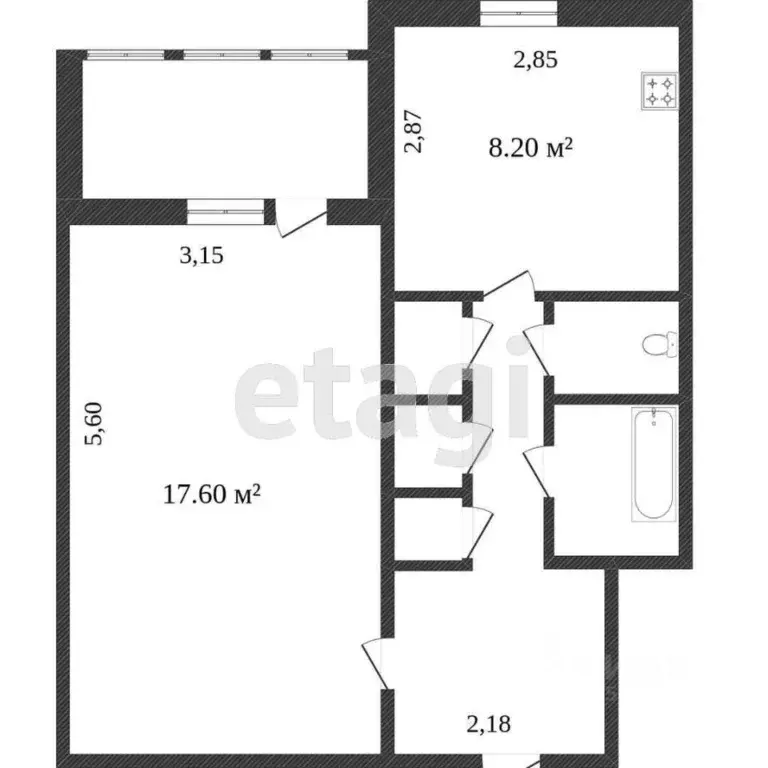 1-к кв. Ямало-Ненецкий АО, Новый Уренгой Советский мкр, 9/3 (37.5 м) - Фото 2
