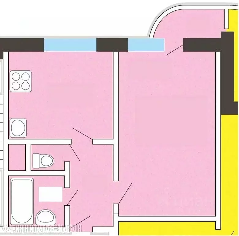 1-к кв. Москва просп. Нововатутинский, 10к1 (36.4 м) - Фото 2