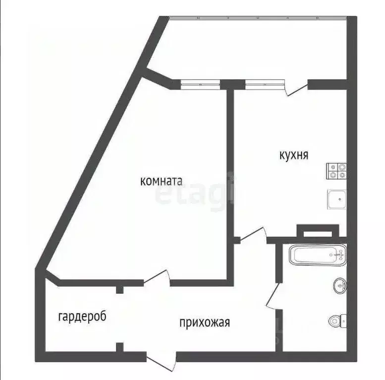 1-к кв. Воронежская область, Воронеж ул. Летчика Колесниченко, 65А ... - Фото 2