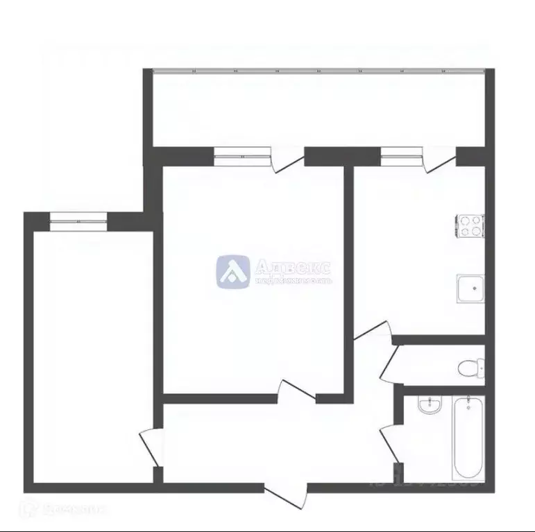 2-к кв. Тюменская область, Тюмень ул. Червишевский Тракт, 15/1 (49.2 ... - Фото 2