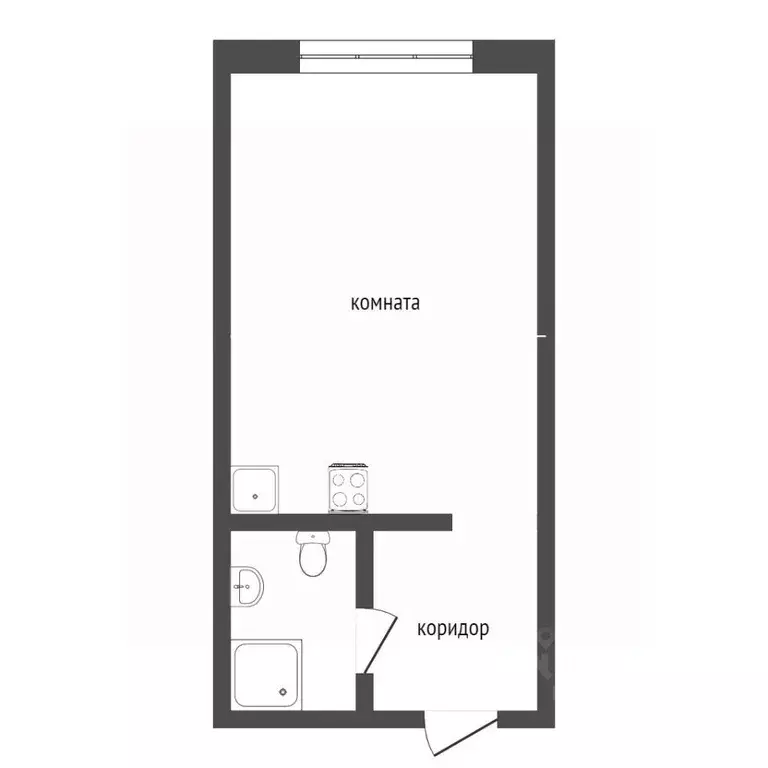 1-к кв. Кемеровская область, Кемерово Мирная ул., 8 (17.0 м) - Фото 2