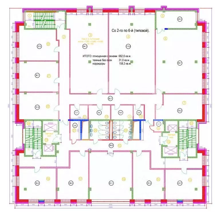 Помещение свободного назначения в Москва Кольская ул., 2к4 (938 м) - Фото 2