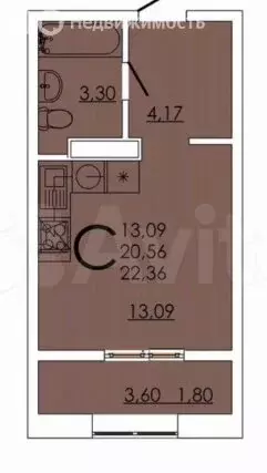 Квартира-студия: Ростов-на-Дону, улица Зорге, 11 (22.4 м) - Фото 1