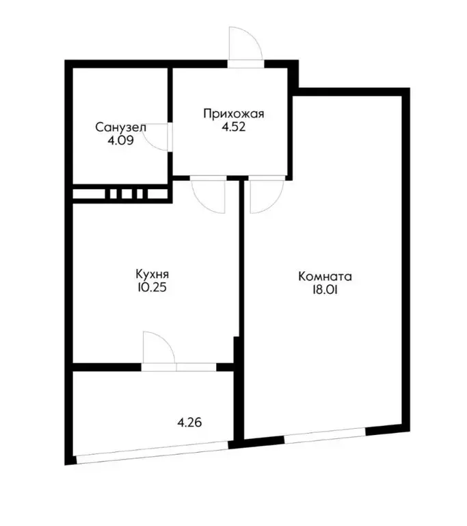 1-комнатная квартира: Краснодар, улица Красных Партизан, 4/15 (39 м) - Фото 0
