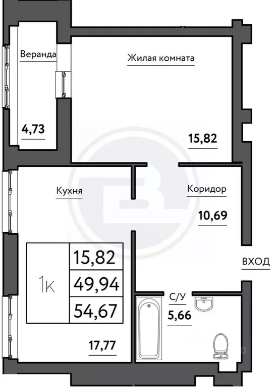 1-к кв. Самарская область, Самара Корабельная ул., 13 (54.67 м) - Фото 0