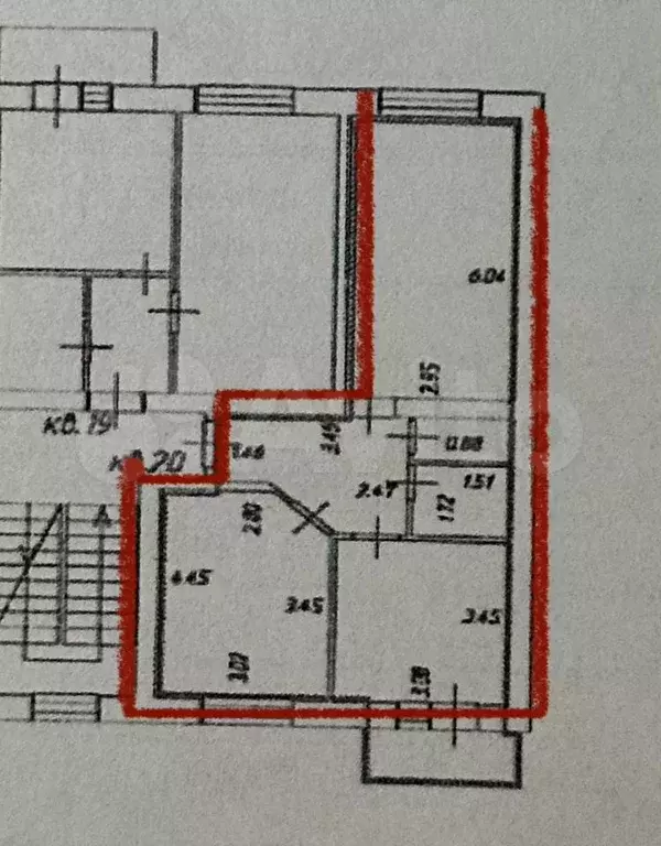 2-к. квартира, 56 м, 4/5 эт. - Фото 0