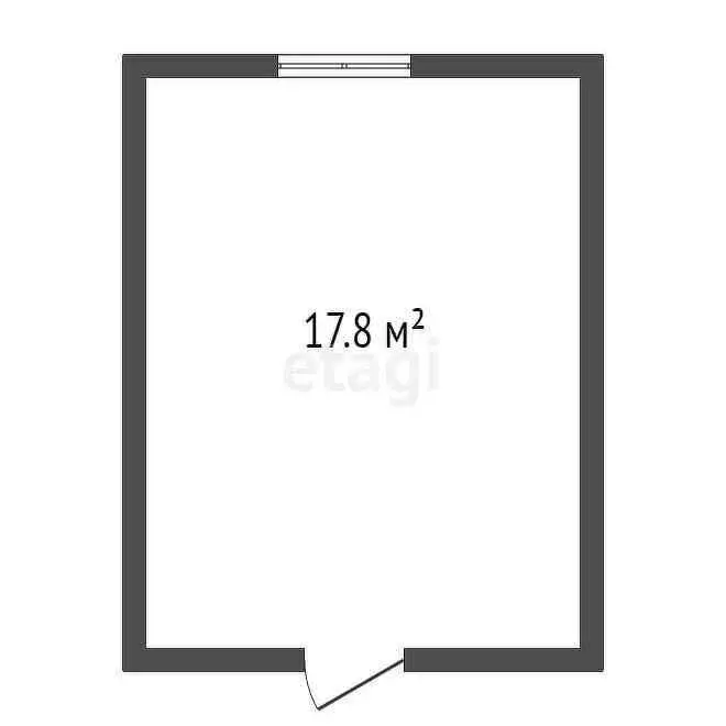 1к в 15-комнатной квартире (17.8 м) - Фото 1