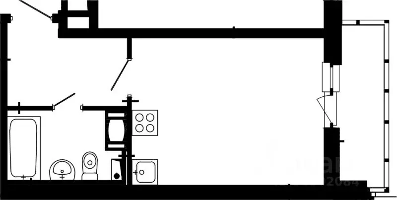 1-к кв. Ленинградская область, Всеволожский район, Заневское городское ... - Фото 1