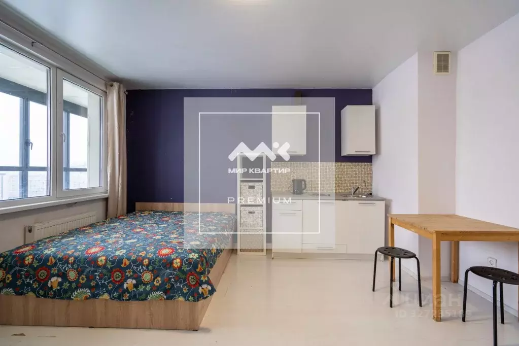 Студия Санкт-Петербург ул. Вадима Шефнера, 10к1 (26.0 м) - Фото 1