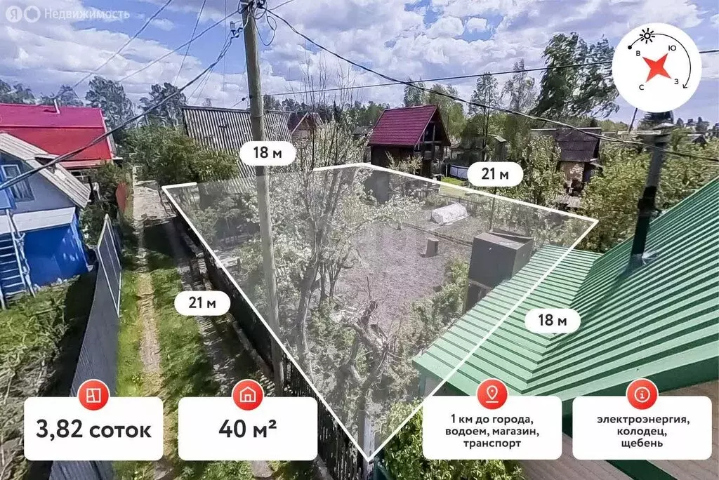 Дом в Тюмень, СНТ Бирюсинка, Зелёная улица (40 м) - Фото 0