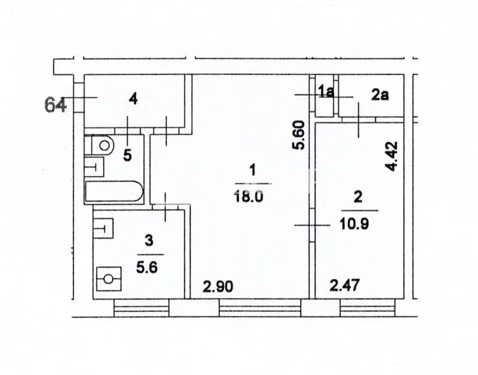2-к кв. Ивановская область, Иваново ул. Громобоя, 60 (42.0 м) - Фото 1