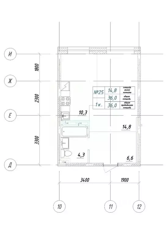 1-к кв. Приморский край, Большой Камень ул. Ленина, 14 (36.0 м) - Фото 1
