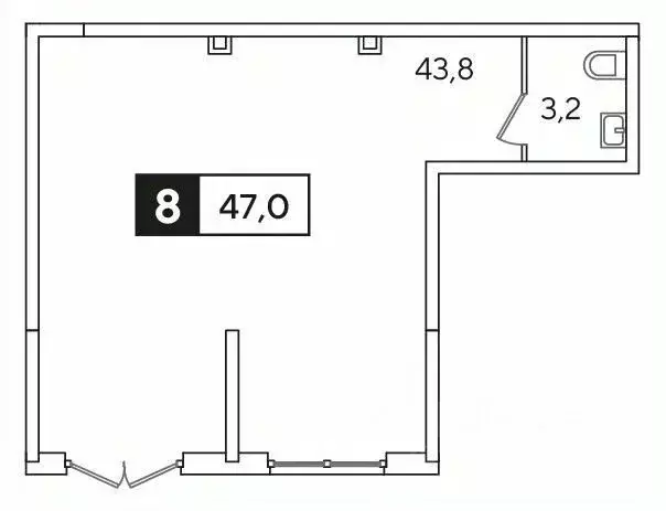 Офис в Краснодарский край, Краснодар ул. Анны Ахматовой, 6/1 (47 м) - Фото 1