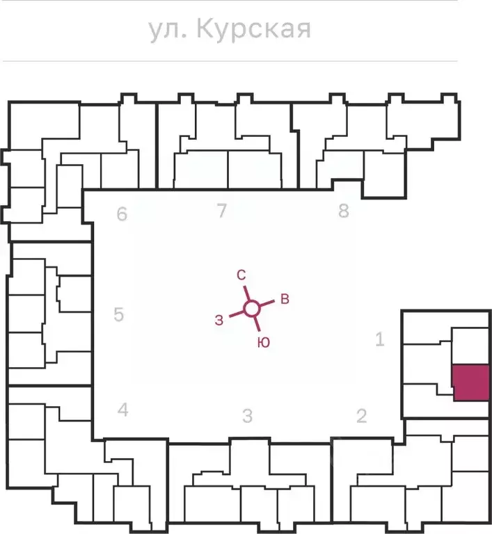 1-к кв. Санкт-Петербург Курская ул., 27 (38.47 м) - Фото 1