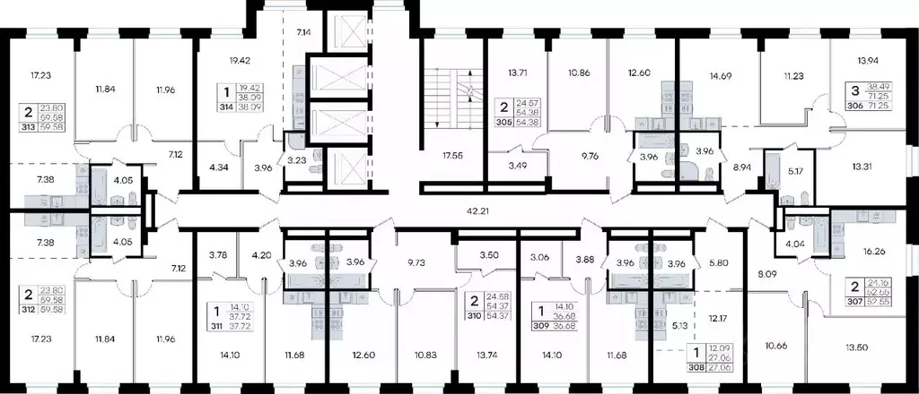 2-к кв. Приморский край, Владивосток ул. Тухачевского (54.37 м) - Фото 2