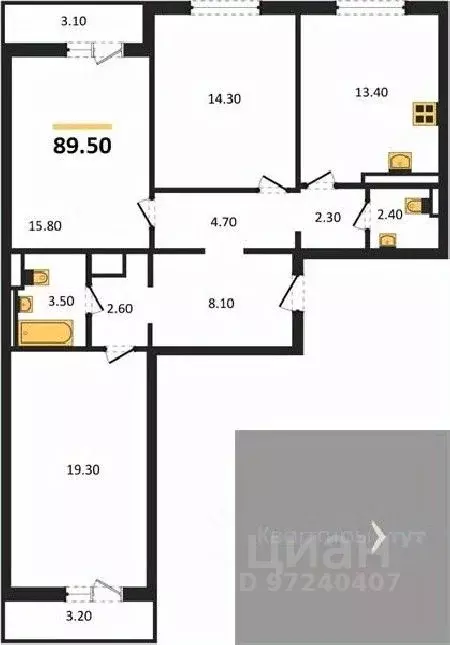 3-к кв. Воронежская область, Воронеж ул. Загоровского, 5/3 (89.5 м) - Фото 0