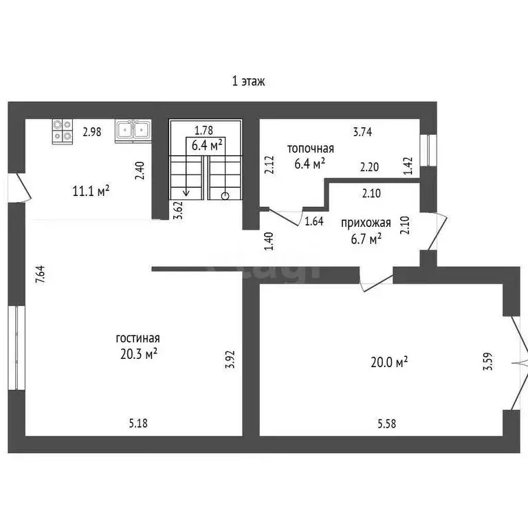 Дом в деревня Байрак, Лебединая улица (125 м) - Фото 1