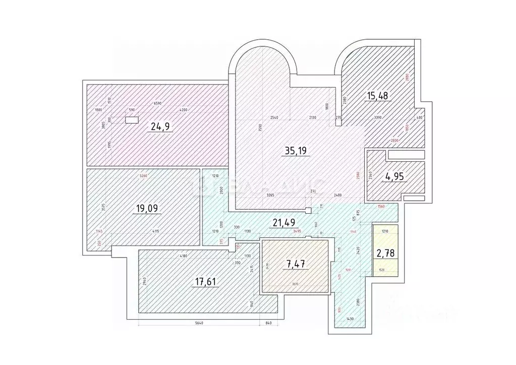 4-к кв. Москва Ленинский просп., 105к1 (149.0 м) - Фото 2