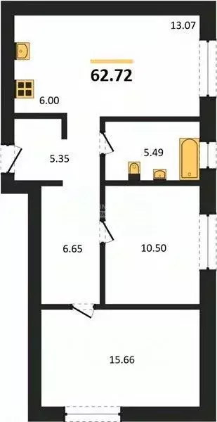 2-к кв. Челябинская область, Сосновский муниципальный округ, Поселок ... - Фото 2