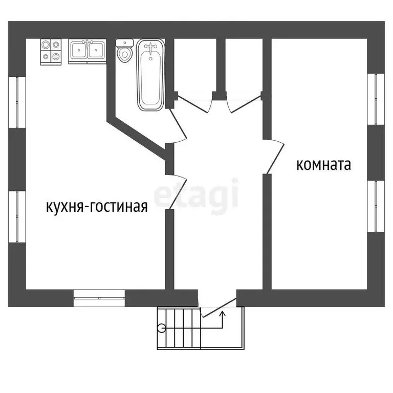 Дом в Ялуторовск, Вокзальная улица (43.1 м) - Фото 1