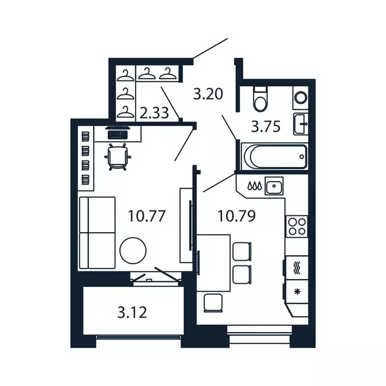 1-комнатная квартира: городской посёлок Новоселье, Центральная улица, ... - Фото 1