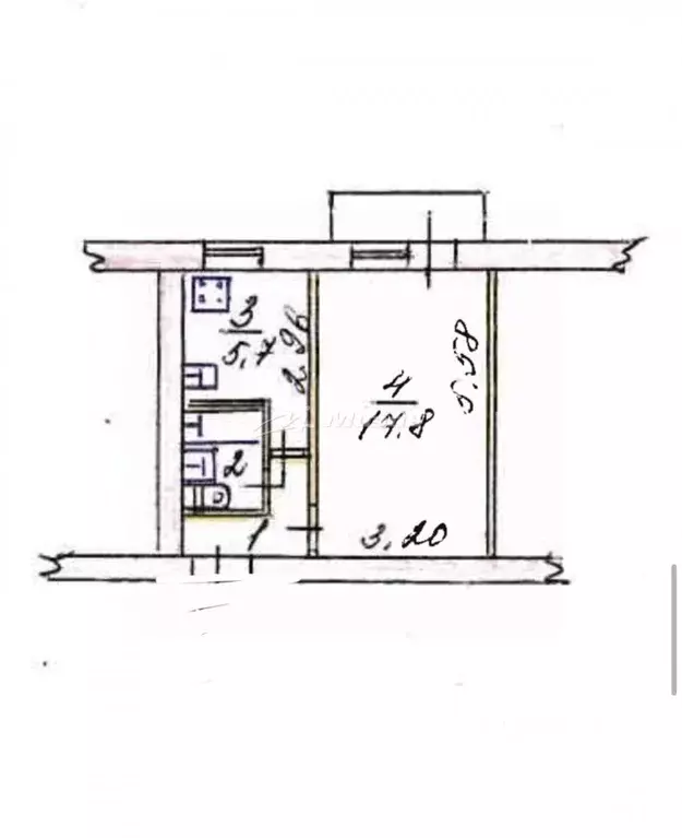 1-к кв. Крым, Симферополь ул. Русская, 38А (29.4 м) - Фото 1