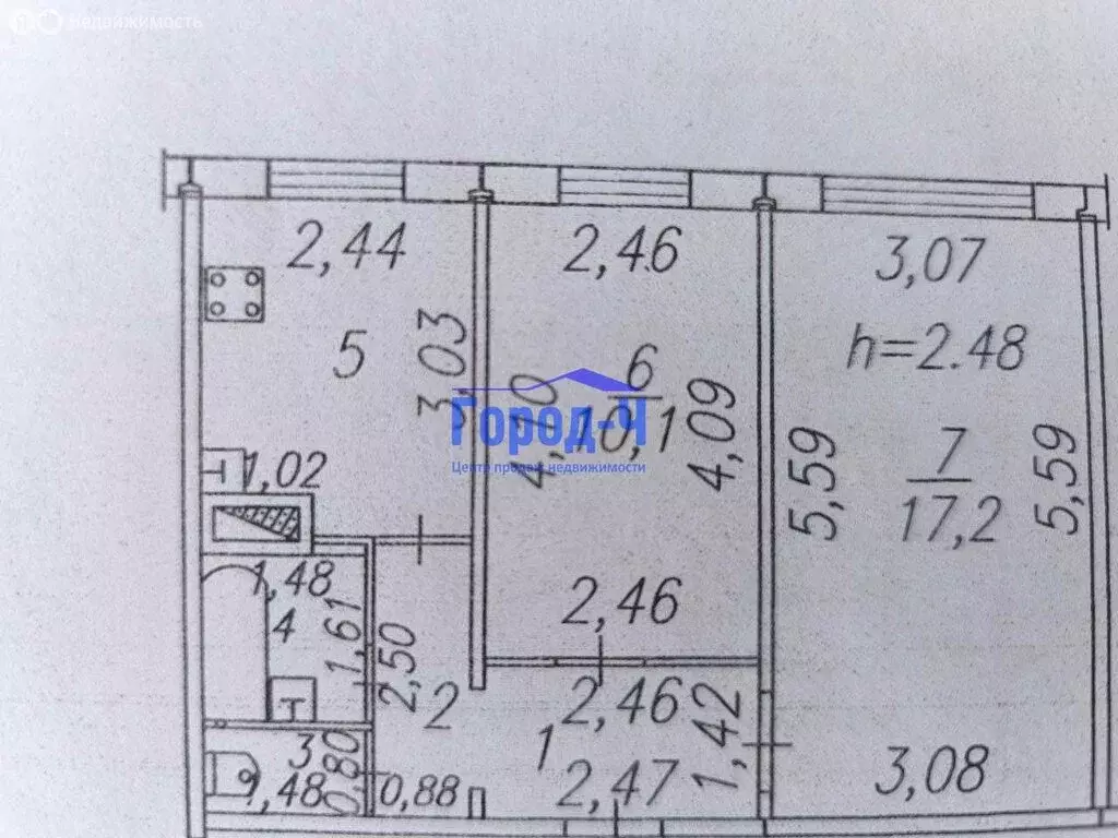 2-комнатная квартира: Чебоксары, улица П.В. Дементьева, 2 (44 м) - Фото 1