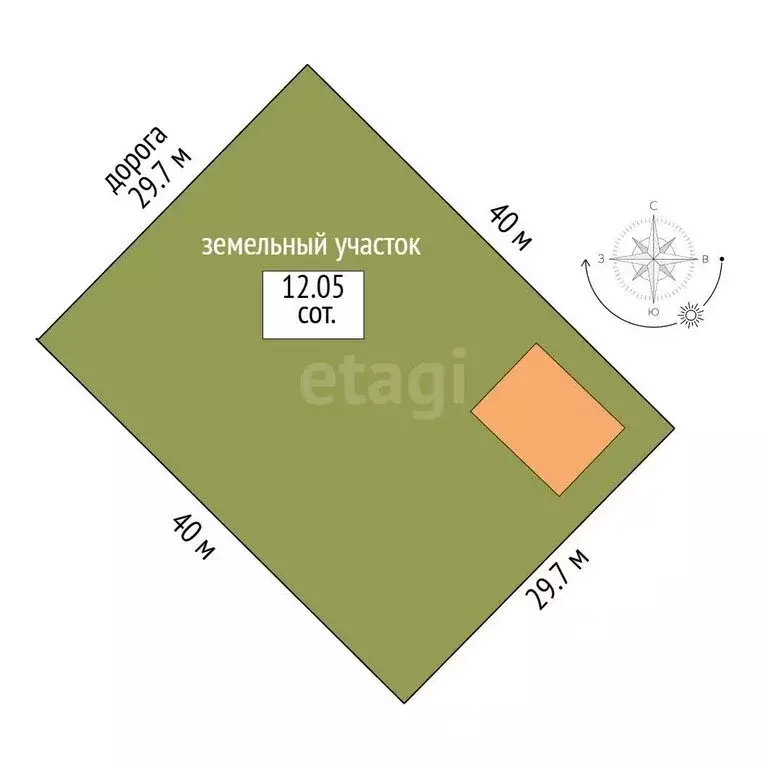 Дом в село Розовка, Удачная улица (69 м) - Фото 1