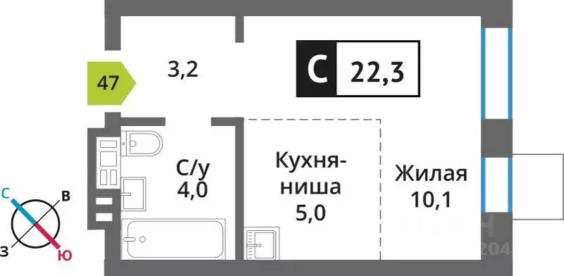 Студия Московская область, Красногорск городской округ, д. Аристово ... - Фото 0