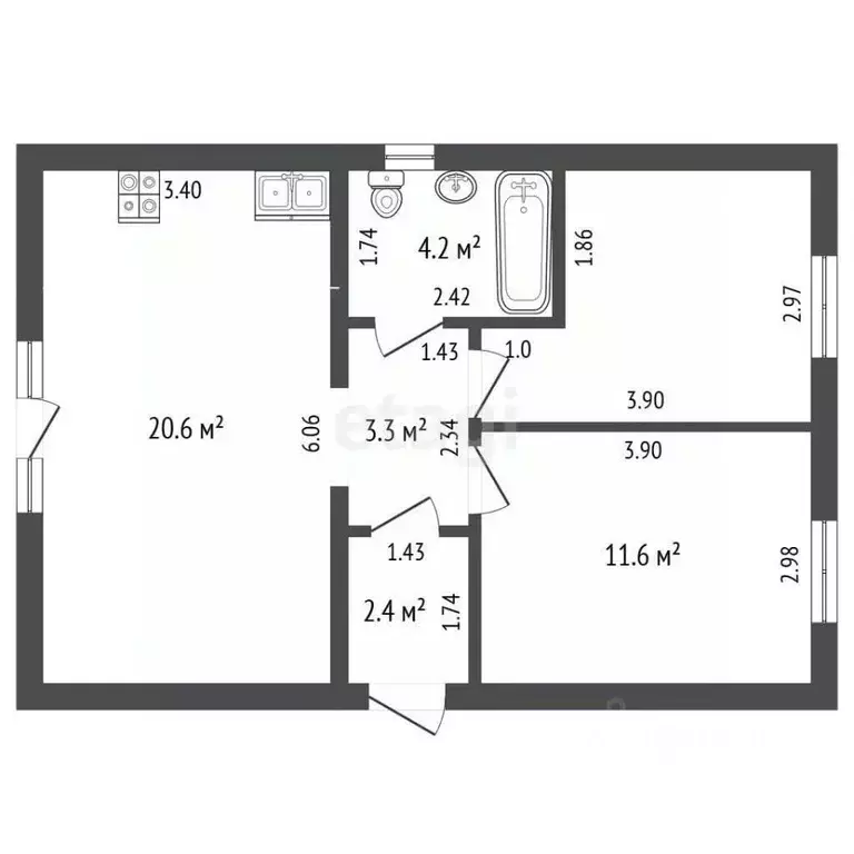 Дом в Ростовская область, Азов Азовский район, ул. Пограничная (51 м) - Фото 1