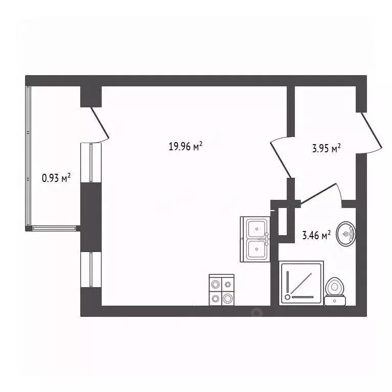 Студия Ярославская область, Ярославский муниципальный округ, пос. ... - Фото 2