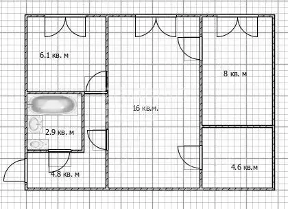 2-к кв. Брянская область, Брянск ул. Тельмана, 86 (42.4 м) - Фото 2