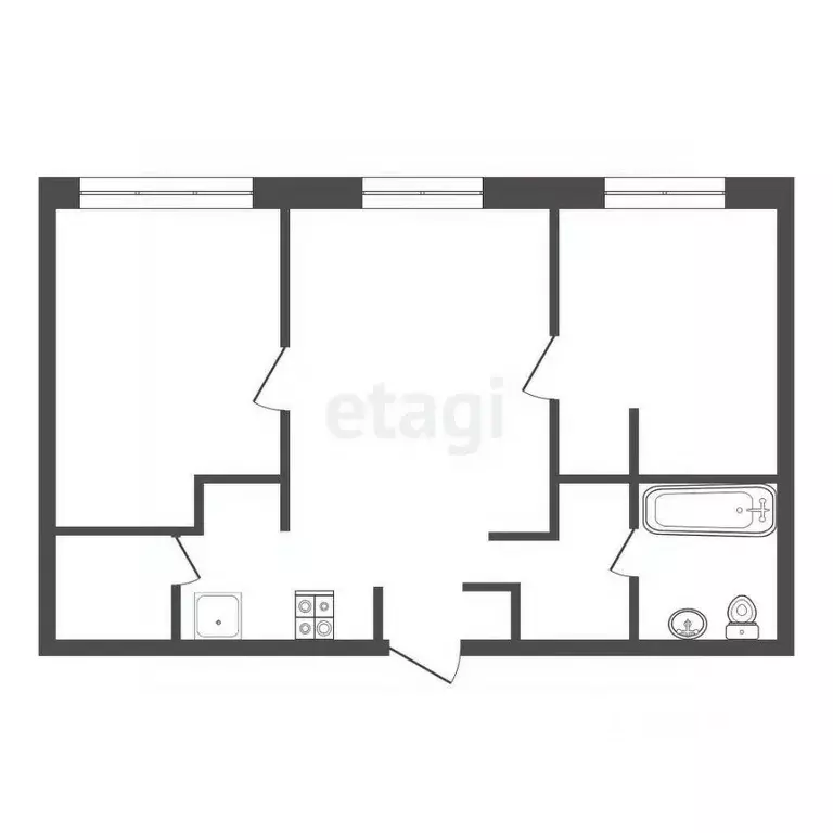 3-к кв. Калужская область, Обнинск просп. Ленина, 137к4 (55.6 м) - Фото 2