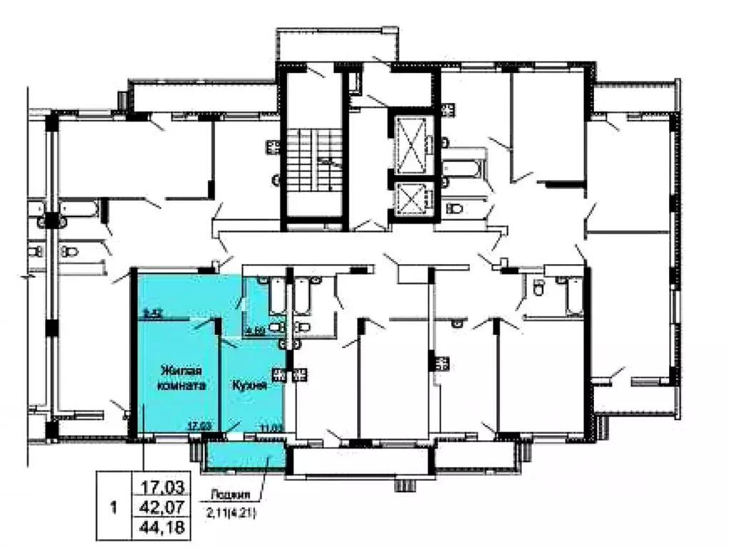 1-к кв. Московская область, Люберцы городской округ, Жилино-1 пгт, 2-й ... - Фото 2