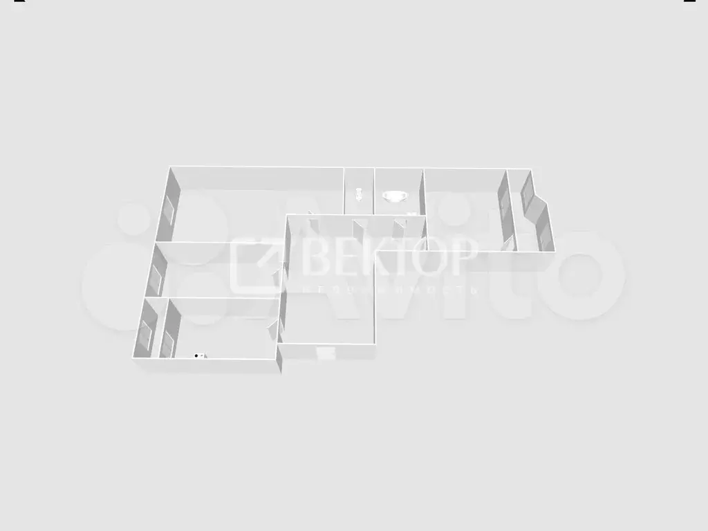 3-к. квартира, 64 м, 8/9 эт. - Фото 0