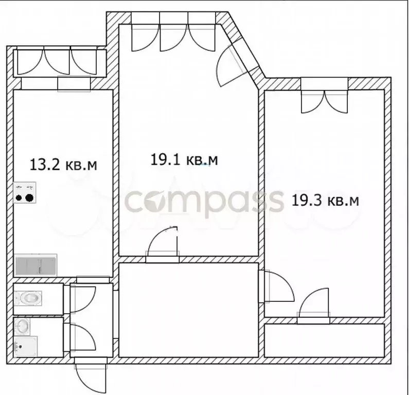 2-к. квартира, 75 м, 10/10 эт. - Фото 0