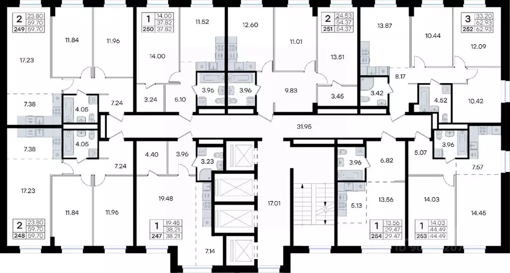 2-к кв. Приморский край, Владивосток ул. Тухачевского, 80 (59.7 м) - Фото 1