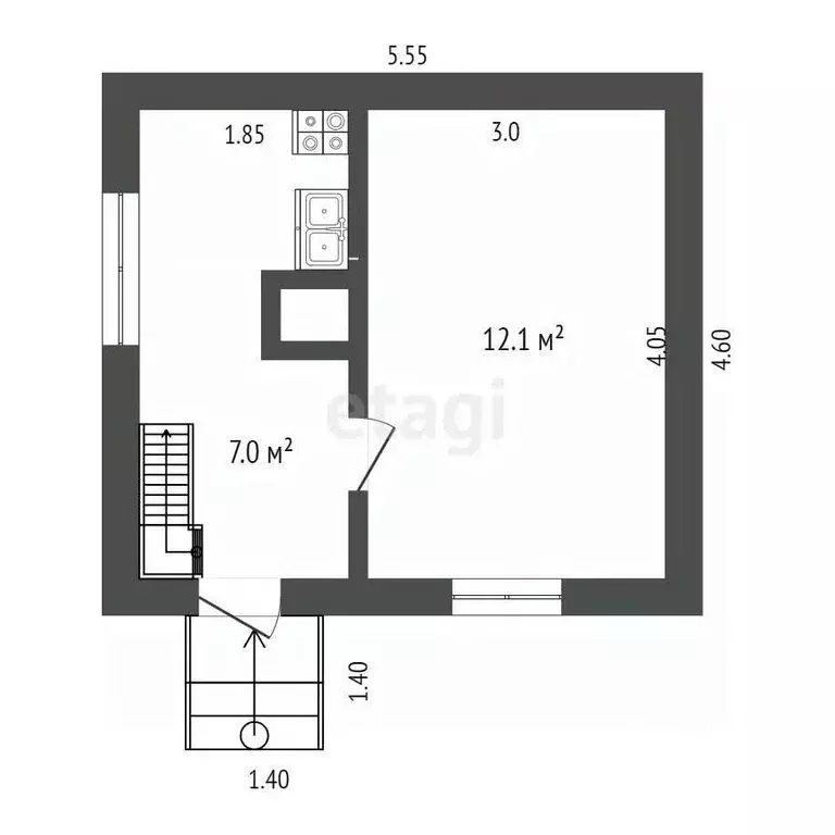 Дом в Тамбовская область, Петровский муниципальный округ, с. ... - Фото 1