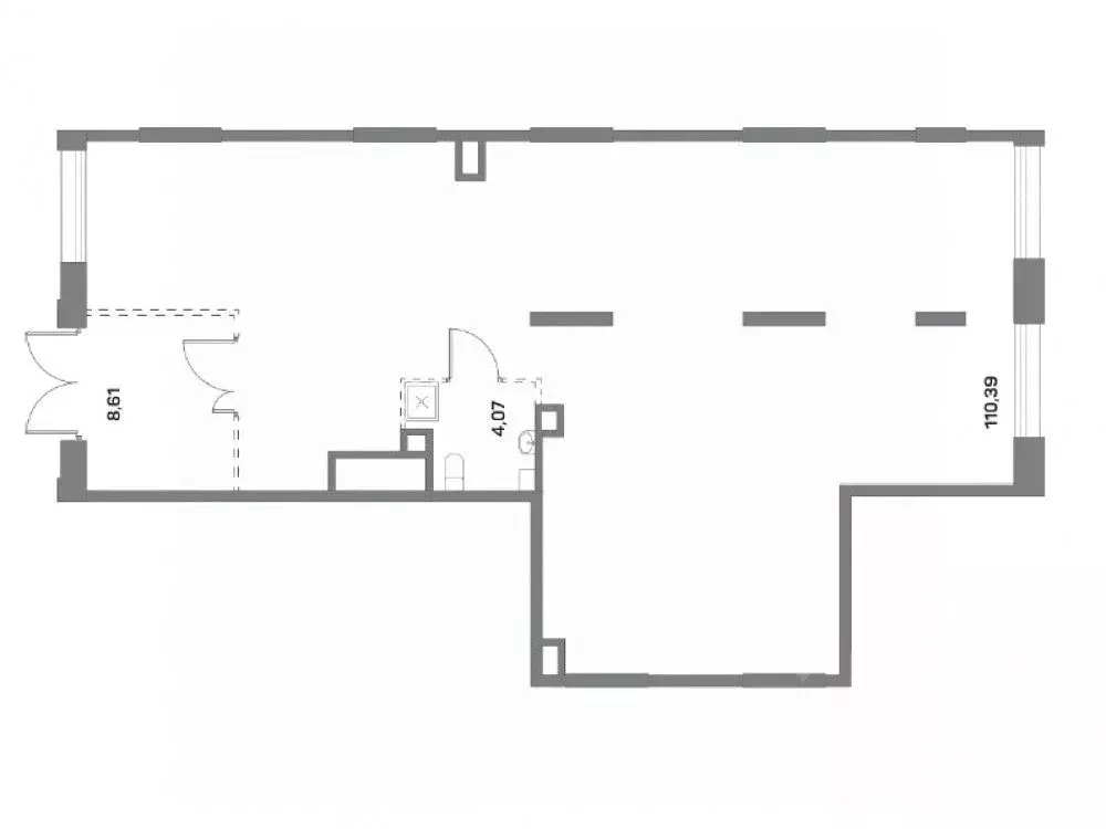 Торговая площадь в Москва Аквилон Бисайд 2.0 жилой комплекс (123 м) - Фото 2
