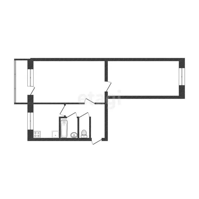 2-комнатная квартира: Златоуст, 3-й микрорайон проспекта имени Ю.А. ... - Фото 1