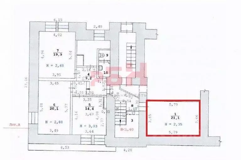 Офис в Свердловская область, Екатеринбург ул. Тургенева, 11 (21 м) - Фото 1