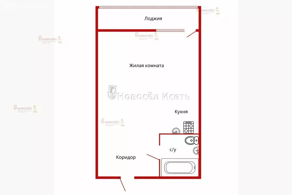 1-комнатная квартира: Екатеринбург, жилой район Уктус, микрорайон ... - Фото 0