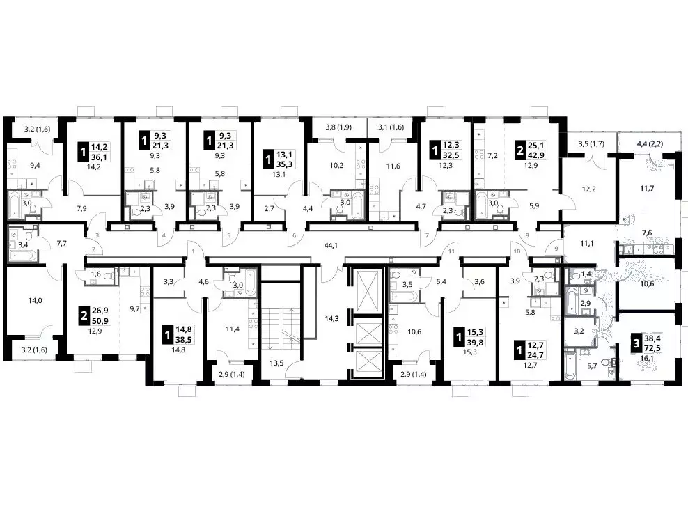 2-к кв. Московская область, Ленинский городской округ, д. Сапроново ... - Фото 2