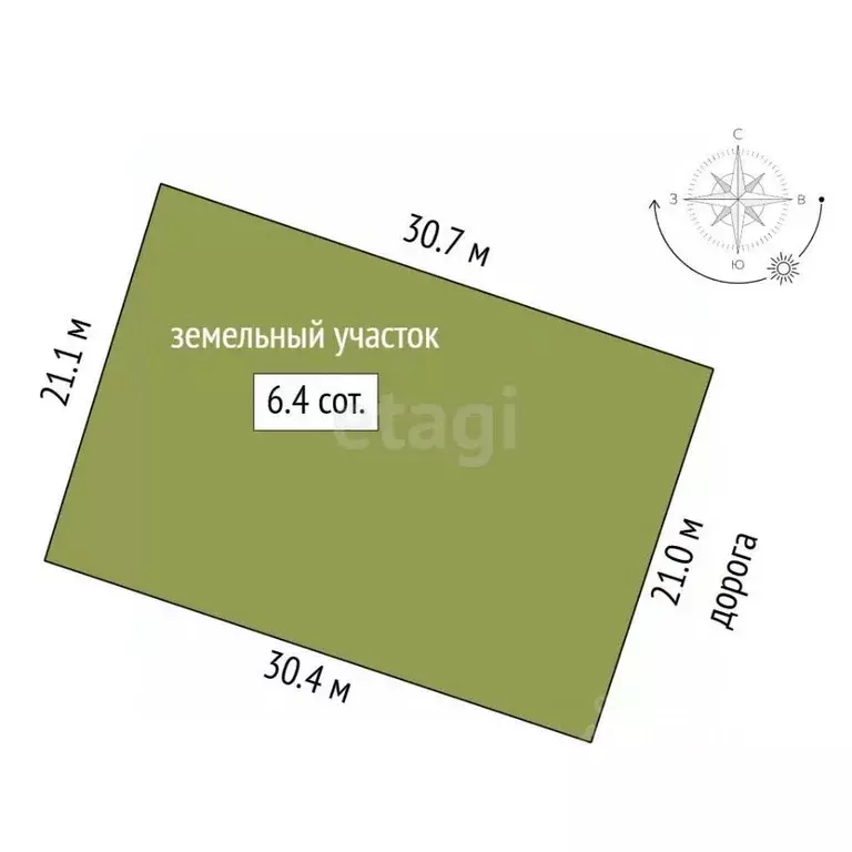 Участок в Ростовская область, Ростов-на-Дону 2-й Кристальный пер. (6.4 ... - Фото 2